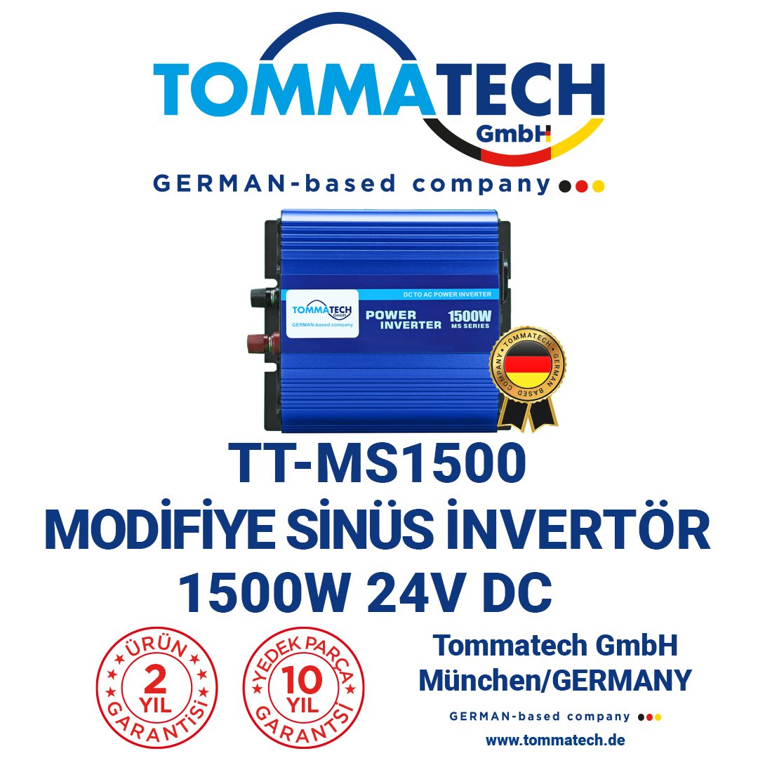 ofg-tt-ms1500-24mf-01 1500 Watt Modifiye Sinüs İnverter - Görsel 1